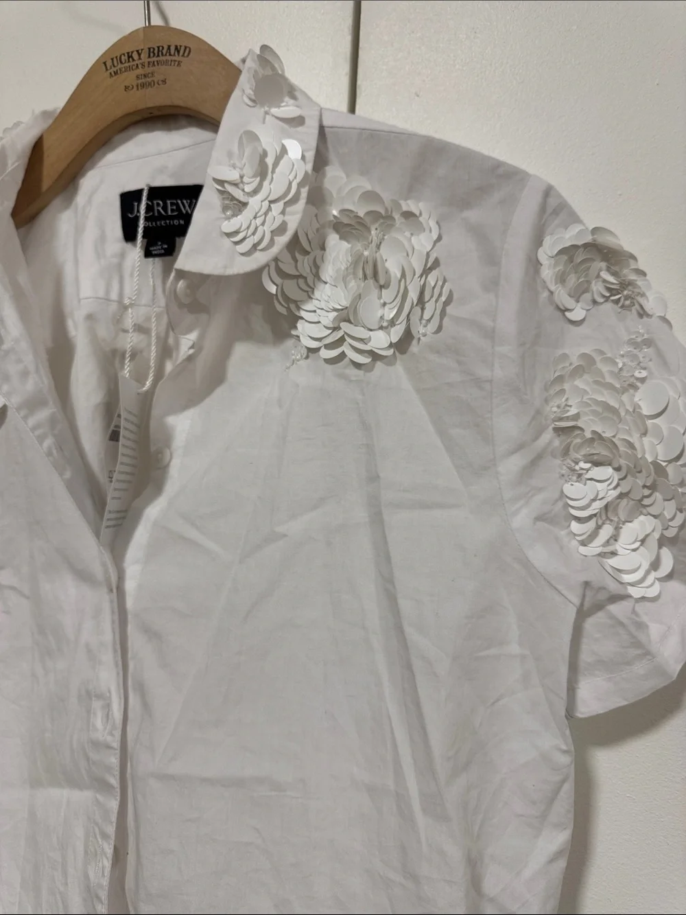 J. Crew crisp white
